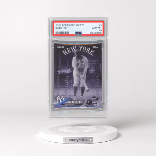 2021 Topps PROJECT70 #3 Babe Ruth (PSA 10 GEM MINT)