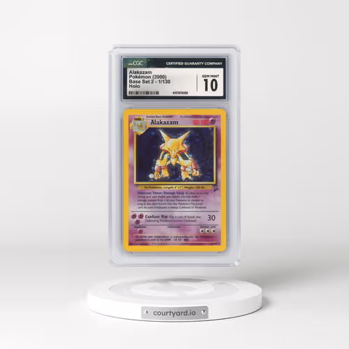 2000 Base Set 2 #1/130 Alakazam - Holo (CGC 10 GEM MINT)
