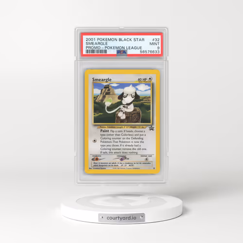 1999 Black Star Promos #32 Smeargle - Pokémon League (PSA 9 MINT)