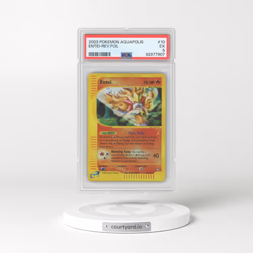 2003 Aquapolis #10 Entei - Holo (PSA 5 EX)