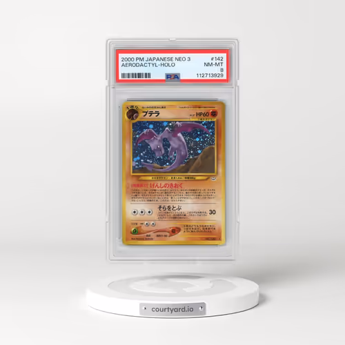 2000 Pokémon Neo 3 #142 Aerodactyl - Holo (PSA 8 NM-MT)