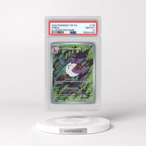 2024 Pokémon Tef EN-Temporal Forces #176 Arbok - Illustration Rare (PSA 10 GEM MINT)