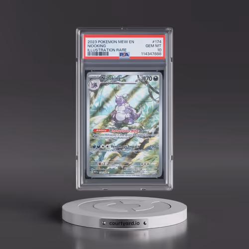 2023 Pokémon Mew EN-151 #174 Nidoking - Illustration Rare (PSA 10 GEM MINT)