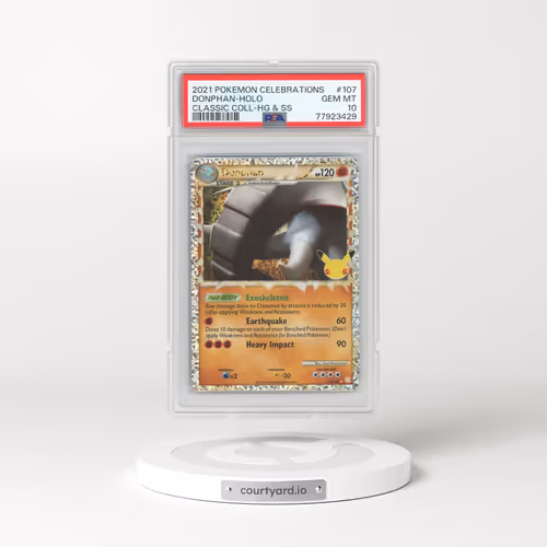 2021 Celebrations - Classic Collection #107 Donphan - HeartGold & SoulSilver Holo (PSA 10 GEM MINT)