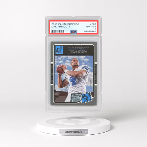 2016 Panini Donruss #362 Dak Prescott (PSA 8 NM-MT)