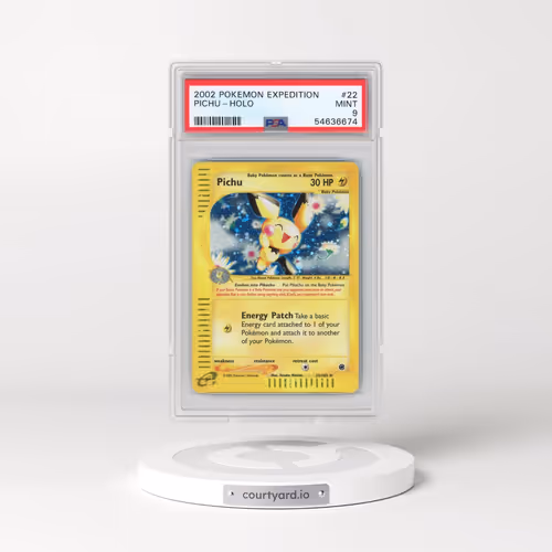 2002 Pokémon Expedition #22 Pichu - Holo (PSA 9 MINT)