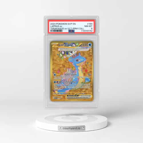 2024 Pokémon Svp EN-SV Black Star Promo #164 Lapras EX - Holo Terapagos EX Ultra-Premium Collection (PSA 8 NM-MT)