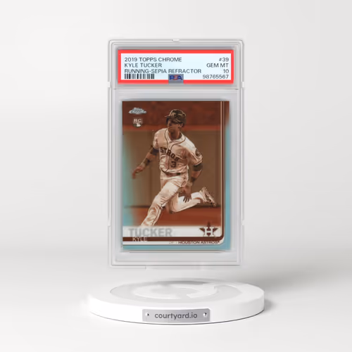 2019 Topps Chrome #39 Kyle Tucker - Running-Sepia Refractor (PSA 10 GEM MINT)