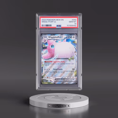 2023 Pokémon Mew EN-151 #040 Wigglytuff EX - Holo (PSA 10 GEM MINT)