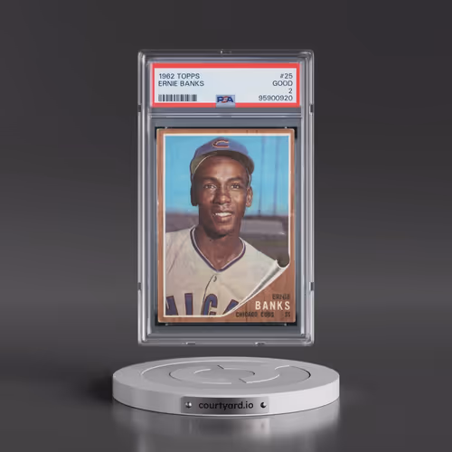 1962 Topps #25 Ernie Banks (PSA 2 GOOD)