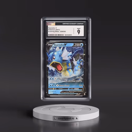 2021 Evolving Skies #028/203 Gyarados V - Holo Ultra Rare (CGC 9 MINT)