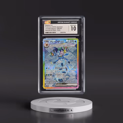 2024 High Class Pack: Terastal Fest ex - sv8a #206/187 Glaceon ex - Special Art Rare Holo (CGC 10 GE