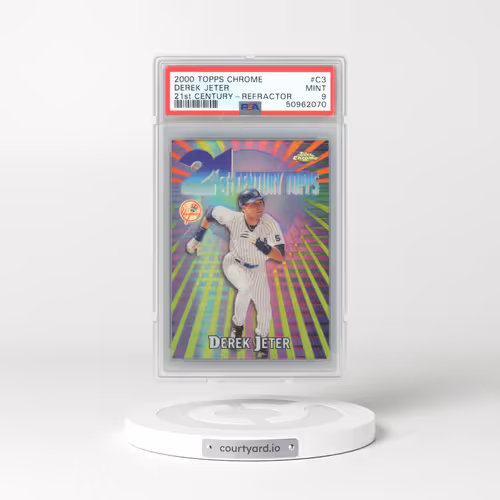 2000 Topps Chrome 21st Century #C3 Derek Jeter - Refractor (PSA 9 MINT)