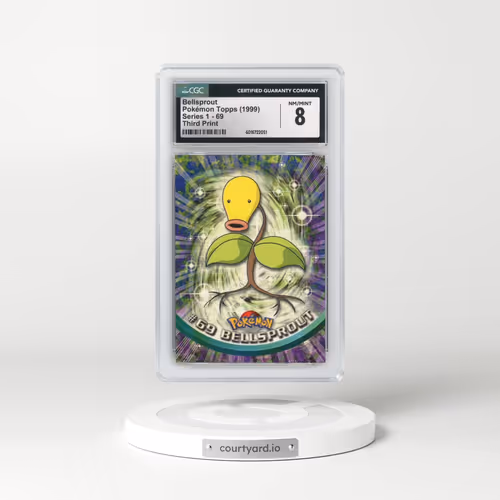 1999 Series 1 (Oval Nintendo Seal) #69 Bellsprout - Third Print (Green Logo) (CGC 8 NM-MT)