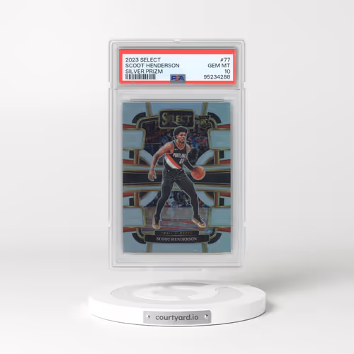 2023 Panini Select #77 Scoot Henderson - Silver Prizm (PSA 10 GEM MINT)