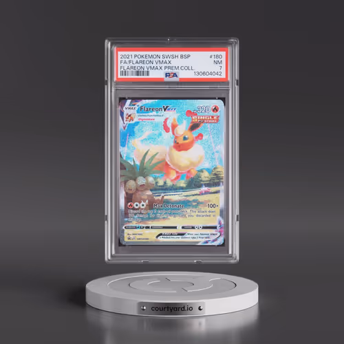 2021 Pokémon Swsh Black Star Promo #180 Flareon Vmax - Full Art Flareon Vmax Premium Collection (PSA