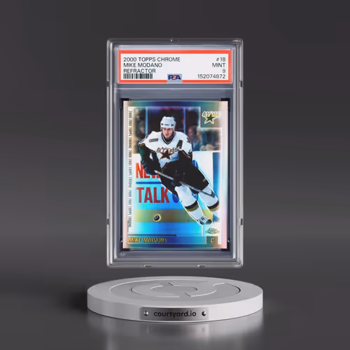 2000 Topps Chrome #18 Mike Modano - Refractor (PSA 9 MINT)