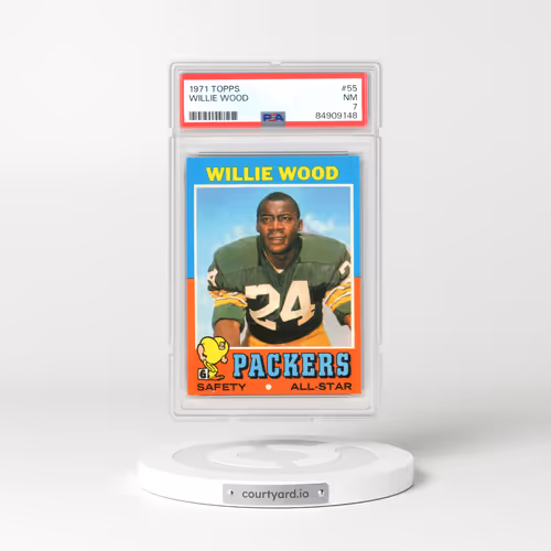 1971 Topps #55 Willie Wood (PSA 7 NM)