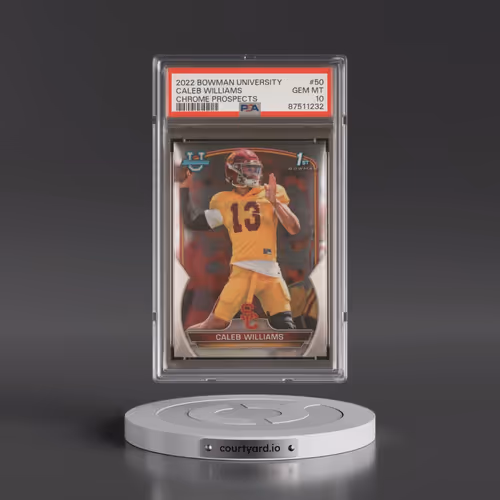 2022 Bowman University Chrome Prospects #50 Caleb Williams (PSA 10 GEM MINT)