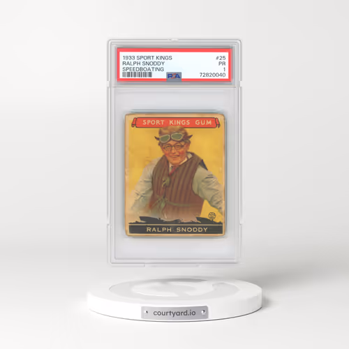 1933 Sport Kings #25 Ralph Snoddy - Speedboating (PSA 1 PR)