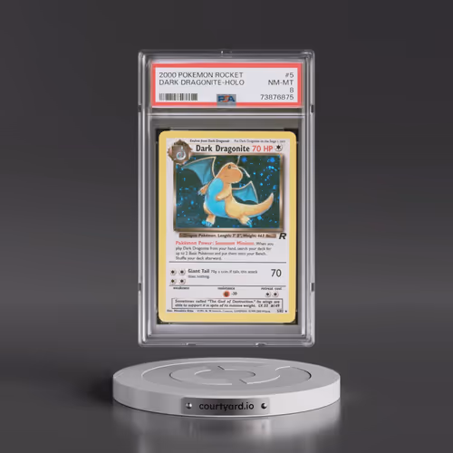 2000 Pokémon Rocket #5 Dark Dragonite - Holo (PSA 8 NM-MT)