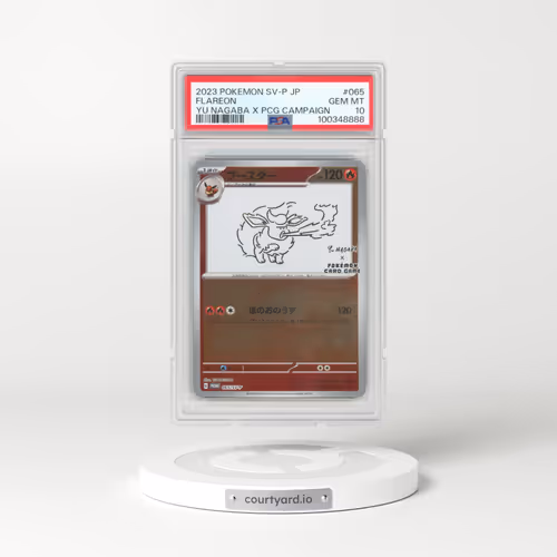2023 Pokémon SV-P Promo #065 Flareon - YU Nagaba X Pokemon Card Game Campaign (PSA 10 GEM MINT)