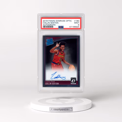 2018 Panini Donruss Optic #180 Collin Sexton - Autograph (PSA 9 MINT)