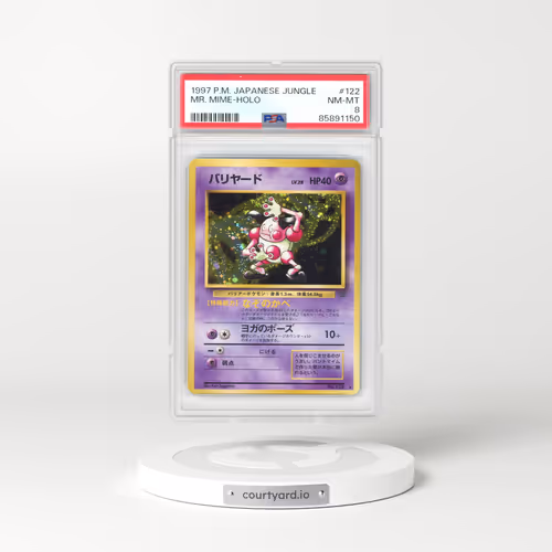 1997 Pokémon Jungle #122 Mr. Mime - Holo (PSA 8 NM-MT)