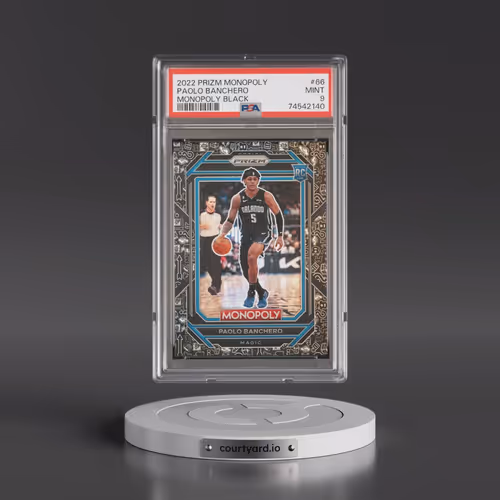 2022 Panini Prizm Monopoly #66 Paolo Banchero - Monopoly Black (PSA 9 MINT)