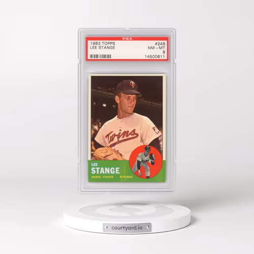 1963 Topps #246 Lee Stange (PSA 8 NM-MT)