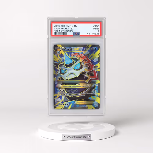 2015 Pokémon XY Breakthrough #156 M Glalie EX - Holo Full Art (PSA 9 MINT)