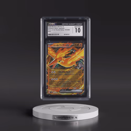 2025 Glory of the Rocket Gang - sv10 #015/098 Team Rocket's Moltres ex - Holo (CGC 10 GEM MINT)