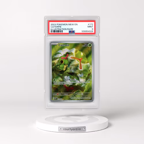 2023 Pokémon Mew EN-151 #172 Caterpie - Illustration Rare (PSA 9 MINT)
