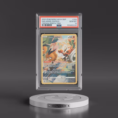 2023 Pokémon Swsh Black Star Promo #283 Galarian Zapdos - Crown Zenith Tins (PSA 10 GEM MINT)