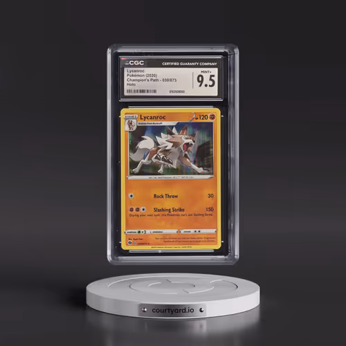 2020 Champion's Path #030/073 Lycanroc - Holo (CGC 9.5 MINT+)