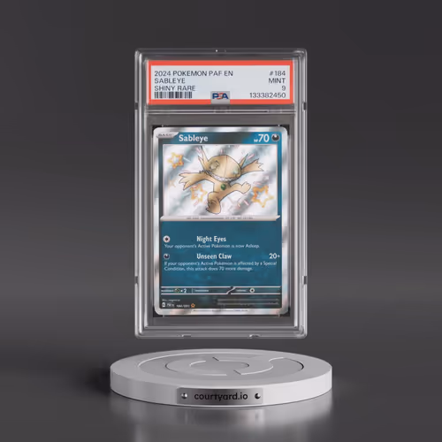 2024 Pokémon Paf EN-Paldean Fates #184 Sableye - Shiny Rare (PSA 9 MINT)