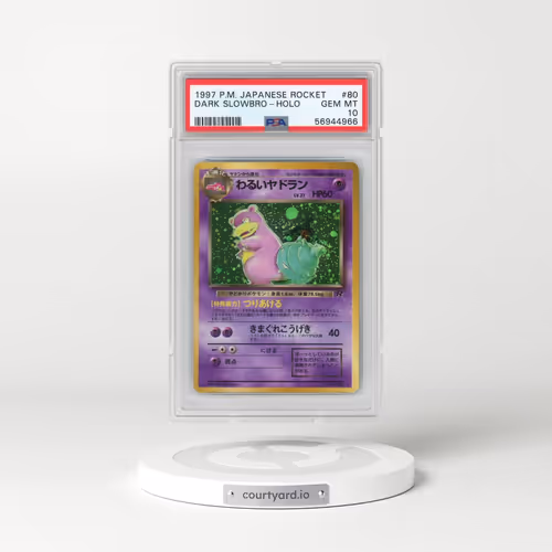 1997 Pokémon Rocket #80 Dark Slowbro - Holo (PSA 10 GEM MINT)