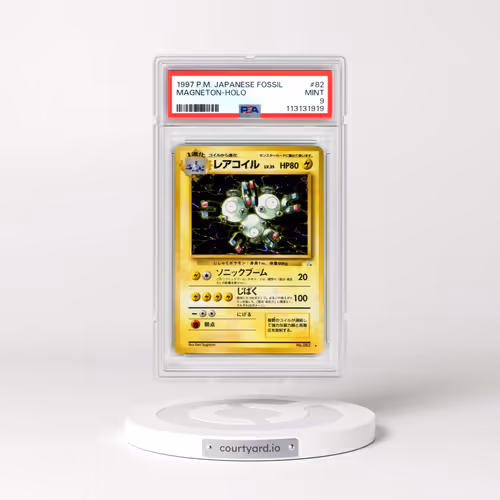 1997 Pokémon Fossil #82 Magneton - Holo (PSA 9 MINT)