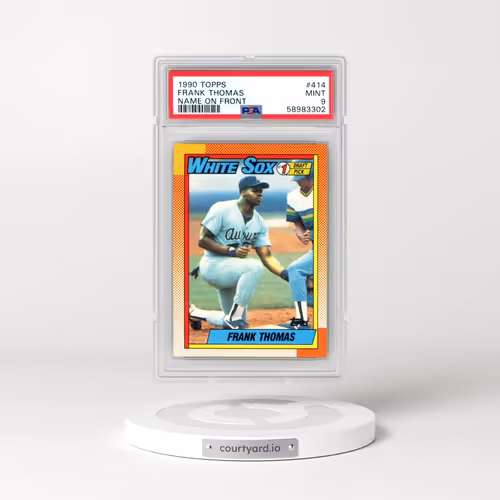 1990 Topps #414 Frank Thomas - Name on Front (PSA 9 MINT)
