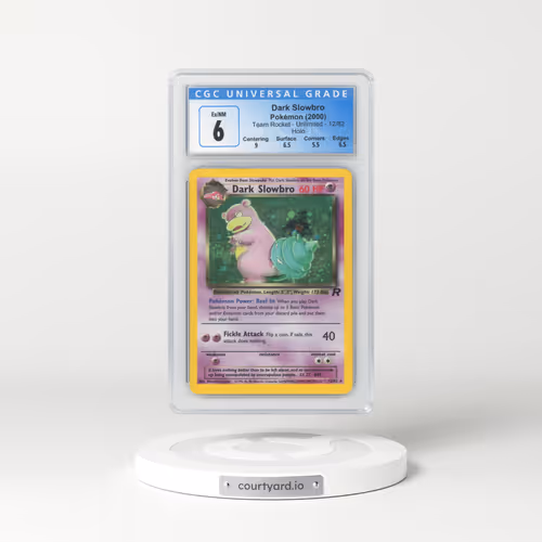 2000 Team Rocket #12 Dark Slowbro - Holo (CGC 6 EX-NM)