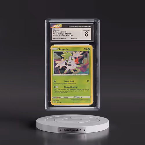 2020 Vivid Voltage #015/185 Shaymin - Sword & Shield Knock Out Collection (Cosmos Holo) (CGC 8 N