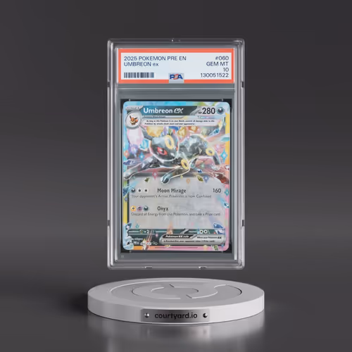 2025 Pokémon Pre EN-Prismatic Evolutions #060 Umbreon EX - Holo (PSA 10 GEM MINT)