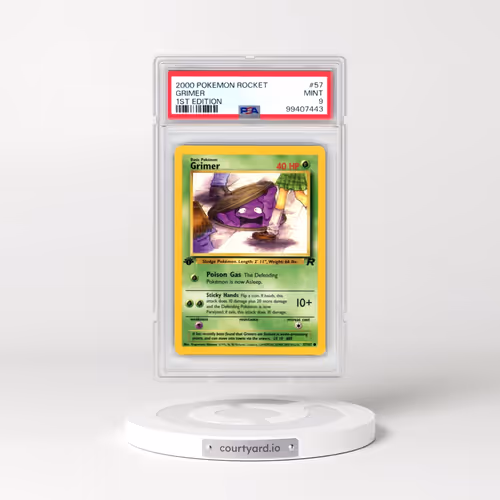 2000 Pokémon Rocket #57 Grimer - 1st Edition (PSA 9 MINT)