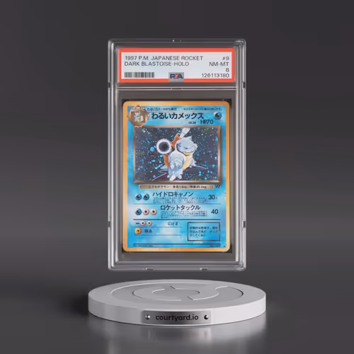 1997 Pokémon Rocket #9 Dark Blastoise - Holo (PSA 8 NM-MT)