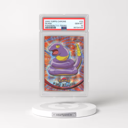 2000 Topps Chrome Pokémon T.V. #23 Ekans - Tekno (PSA 10 GEM MINT)