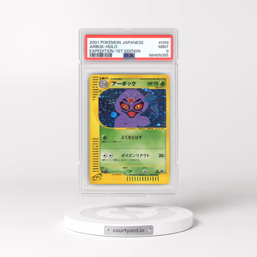 2001 Pokémon Expedition #099 Arbok - 1st Edition Holo (PSA 9 MINT)