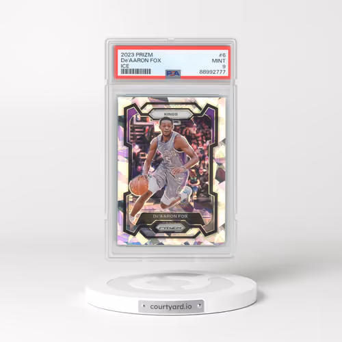 2023 Panini Prizm #6 De'Aaron Fox - Ice (PSA 9 MINT)