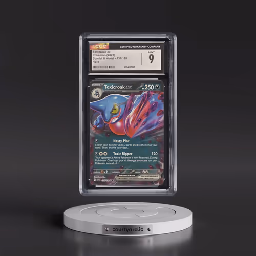 2023 Pokémon Svi EN-Scarlet & Violet #131 Toxicroak EX - Holo (CGC 9 MINT)