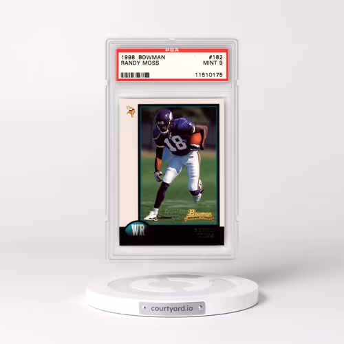 1998 Bowman #182 Randy Moss (PSA 9 MINT)