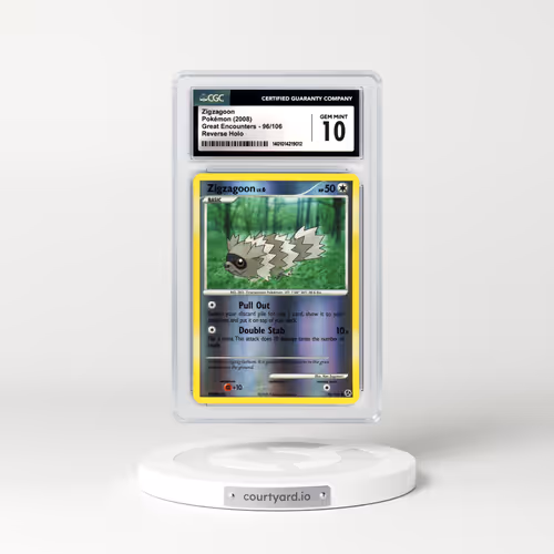 2008 Great Encounters #96 Zigzagoon - Holo (CGC 10 GEM MINT)